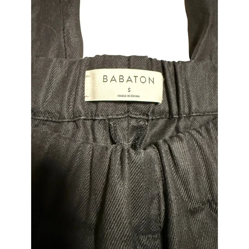 Babaton Aritzia Dexter Pants Black Elastic Waist Jogger 83044 Womens S